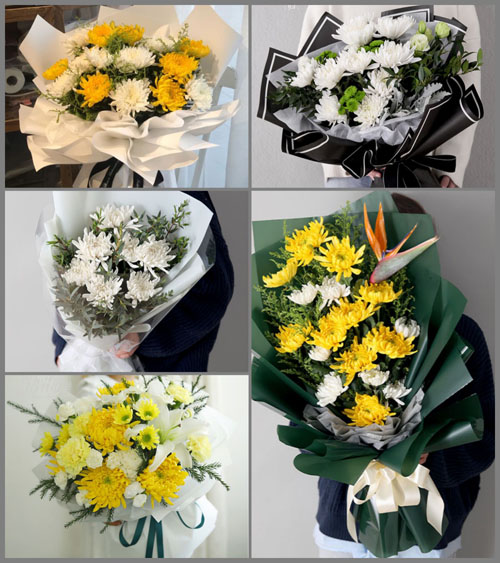 山东济宁兖州区颜店镇屯二村白事花束代送